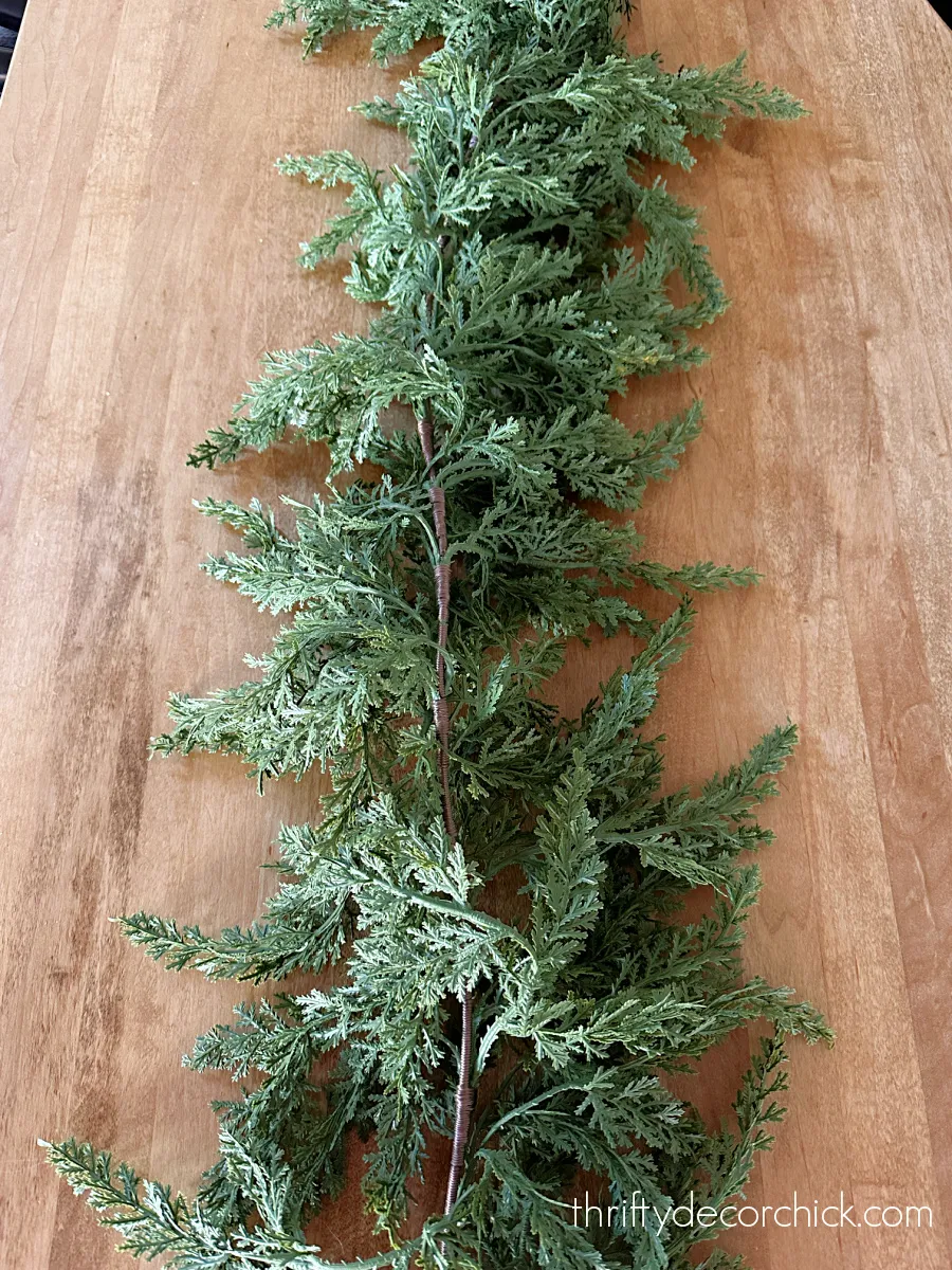 My Texas House garland on table